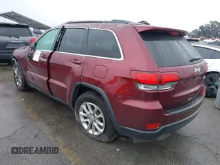 2021 Jeep Grand Cherokee Laredo X with VIN 1C4RJEAG4MC681989, listed as a IAAI auction lot 41571341 with 61,090 mi miles and . Bid and sale history available at DreamBid. Image 3.