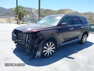 2023 Hyundai Palisade Limited with VIN KM8R5DGEXPU521968, listed as a IAAI auction lot 42148561 with 81,209 mi miles and . Bid and sale history available at DreamBid. Image 2.