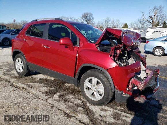 2020 Chevrolet Trax LT with VIN 3GNCJLSB2LL235816, listed as a Copart auction lot 84548574 with 19,017 mi miles and Salvage Title. Bid and sale history available at DreamBid. Image 4.