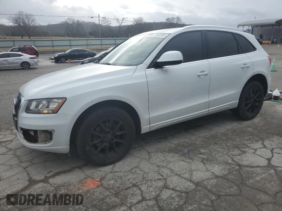 2012 Audi Q5 Premium with VIN WA1CFAFPXCA122590, listed as a Copart auction lot 47592885 with 156,143 mi miles and Salvage title. Bid and sale history available at DreamBid. Image 1.