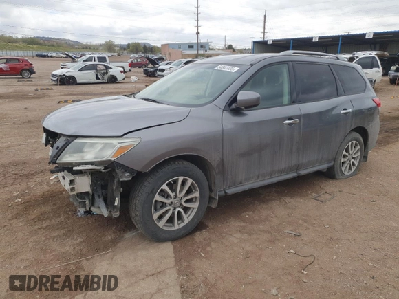 2015 Nissan Pathfinder S z VIN 5N1AR2MM0FC711042, wystawiony jako Copart lot #54342405 z przebiegiem 115 238 mil mil oraz Szkoda całkowita • Salvage title. Historia ofert i sprzedaży dostępna na DreamBid. Obrazek 1.