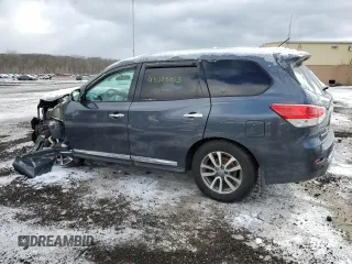 2013 Nissan Pathfinder S with VIN 5N1AR2MM1DC630287, listed as a Copart auction lot 45275765 with 129,387 mi miles and Salvage Title. Bid and sale history available at carsss.com. Image 2.