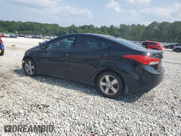 2013 Hyundai Elantra GLS with VIN KMHDH4AE1DU841024, listed as a Copart auction lot 58762515 with 166,470 mi miles and Salvage title. Bid and sale history available at DreamBid. Image 2.