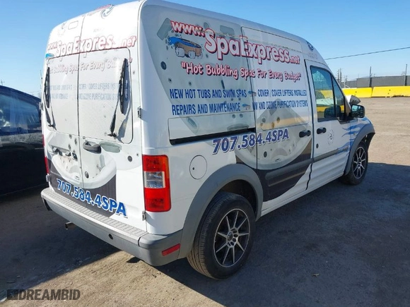 2013 Ford Transit Connect XL with VIN NM0LS7CN5DT173490, listed as a IAAI auction lot 41765443 with 172,985 mi miles. Bid and sale history available at carsss.com. Image 4.