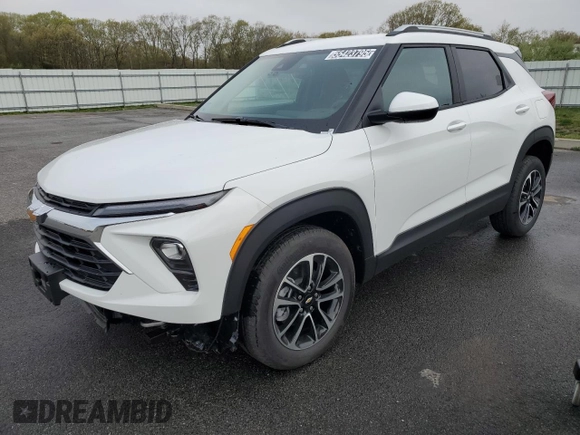 2025 Chevrolet TrailBlazer LT with VIN KL79MRSL3SB187357, listed as a Copart auction lot 55423795 with 2,430 mi miles and Clean Title. Bid and sale history available at DreamBid. Image 1.