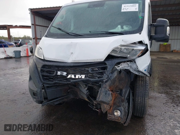 2023 Ram ProMaster Cargo with VIN 3C6LRVAGXPE583679, listed as a IAAI auction lot 41915002 with 44,644 mi miles and . Bid and sale history available at DreamBid. Image 6.