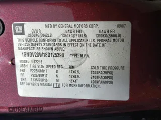 2008 Chevrolet Uplander LS with VIN 1GNDV23W18D125390, listed as a Copart auction lot 70886764 with 234,269 mi miles and Salvage Title. Bid and sale history available at carsss.com. Image 15.