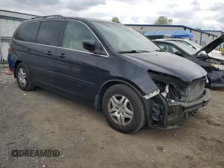 2007 Honda Odyssey EX-L with VIN 5FNRL38687B120973, listed as a Copart auction lot 54765445 with 0 mi miles and Salvage Title. Bid and sale history available at carsss.com. Image 4.
