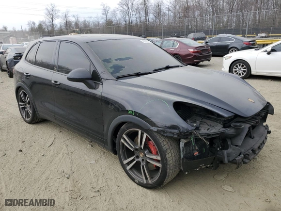2013 Porsche Cayenne Turbo with VIN WP1AC2A24DLA90425, listed as a Copart auction lot 46680145 with 167,029 mi miles and Salvage Title. Bid and sale history available at carsss.com. Image 4.
