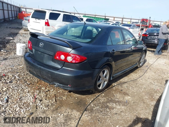 2004 Mazda Mazda6 s with VIN 1YVFP80D845N25950, listed as a IAAI auction lot 41735140 with 168,672 mi miles. Bid and sale history available at carsss.com. Image 4.