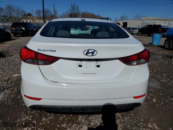 2016 Hyundai Elantra SE with VIN 5NPDH4AE6GH768865, listed as a Copart auction lot 51104115 with 90,995 mi miles and Salvage Title. Bid and sale history available at carsss.com. Image 6.