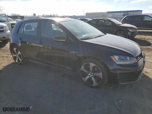 2015 Volkswagen Golf GTI Autobahn w/Performance Pkg with VIN 3VW547AU2FM099413, listed as a Copart auction lot 46539365 with 47,764 mi miles and Salvage Title. Bid and sale history available at carsss.com. Image 4.