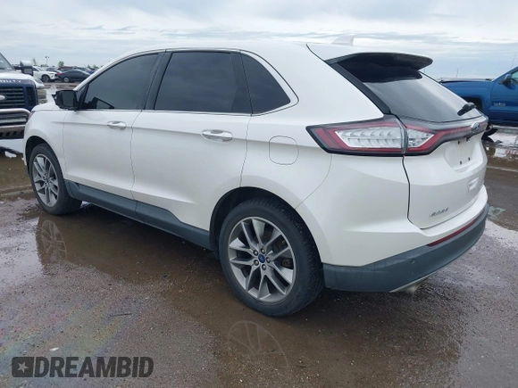2015 Ford Edge Titanium z VIN 2FMTK3K82FBC42299, wystawiony jako IAAI lot #41912657 z przebiegiem 198 144 mil mil oraz . Historia ofert i sprzedaży dostępna na DreamBid. Obrazek 3.