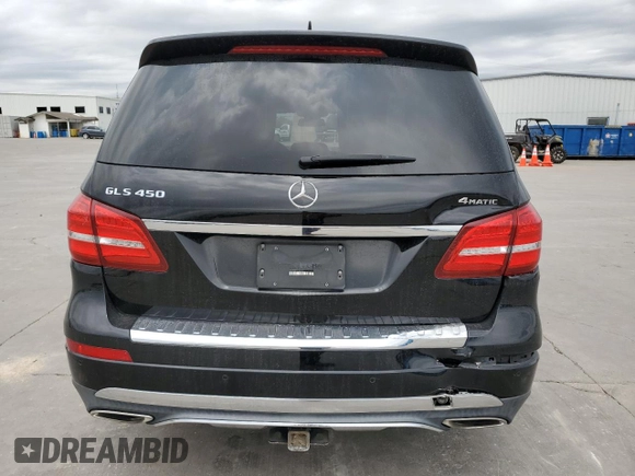 2017 Mercedes-Benz GLS 450 with VIN 4JGDF6EE6HA987647, listed as a Copart auction lot 53255364 with 73,641 mi miles and Salvage Title. Bid and sale history available at DreamBid. Image 6.