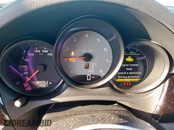 2020 Porsche Macan S with VIN WP1AB2A50LLB35727, listed as a Copart auction lot 54169925 with 24,753 mi miles and Salvage title. Bid and sale history available at DreamBid. Image 9.