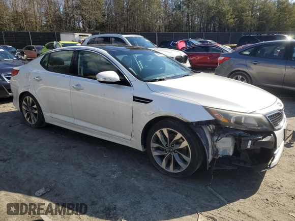 2015 Kia Optima SX Turbo with VIN 5XXGR4A69FG375214, listed as a Copart auction lot 44355735 with 95,386 mi miles and Salvage Title. Bid and sale history available at carsss.com. Image 4.