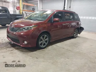 2017 Toyota Sienna SE with VIN 5TDXZ3DC7HS859864, listed as a IAAI auction lot 41394966 with 82,823 mi miles and . Bid and sale history available at DreamBid. Image 2.