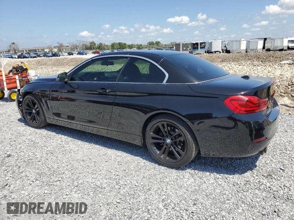 2018 BMW 4 Series 430i with VIN WBA4Z1C53JEC60921, listed as a Copart auction lot 50868155 with 76,229 mi miles and Salvage title. Bid and sale history available at DreamBid. Image 2.