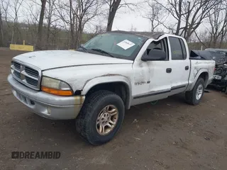 2002 Dodge Dakota SLT z VIN 1B7HG48N72S577296, wystawiony jako IAAI lot #41848637 z przebiegiem 133 777 mil mil oraz . Historia ofert i sprzedaży dostępna na DreamBid. Obrazek 2.