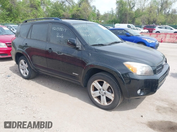 2006 Toyota RAV4 Sport with VIN JTMBK32V465004660, listed as a IAAI auction lot 42134217 with 190,680 mi miles. Bid and sale history available at carsss.com. Image 1.