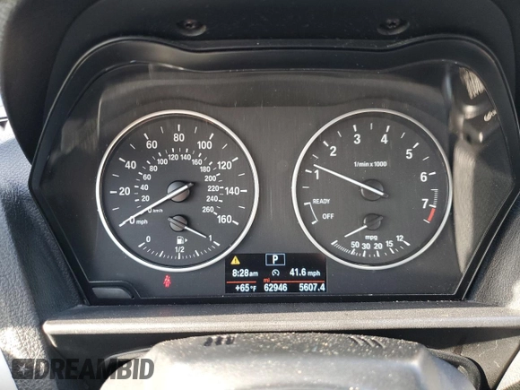 2015 BMW 2 Series 228i with VIN WBA1K5C51FV474079, listed as a Copart auction lot 57457875 with 62,946 mi miles and Salvage title. Bid and sale history available at DreamBid. Image 9.