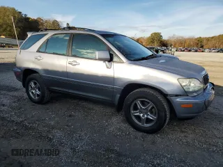 2001 Lexus RX 300 with VIN JTJGF10U010095633, listed as a Copart auction lot 79744634 with 186,324 mi miles and Salvage Title. Bid and sale history available at carsss.com. Image 4.