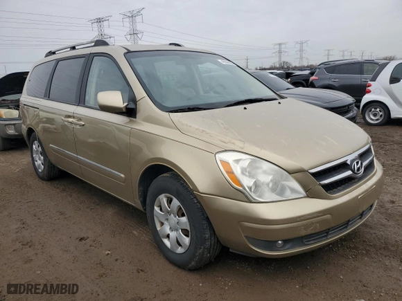 2007 Hyundai Entourage GLS with VIN KNDMC233476034055, listed as a Copart auction lot 49306585 with NaN miles and Clean Title. Bid and sale history available at carsss.com. Image 4.