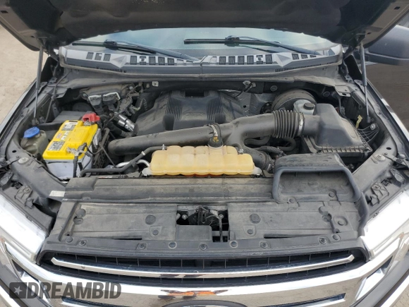 2019 Ford F-150 XL with VIN 1FTEW1C48KKC40459, listed as a Copart auction lot 43650535 with 106,767 mi miles and Salvage Title. Bid and sale history available at DreamBid. Image 11.