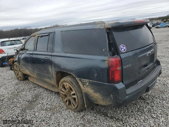 2020 Chevrolet Suburban Premier with VIN 1GNSKJKJ0LR279066, listed as a Copart auction lot 44157655 with 99,477 mi miles and Salvage Title. Bid and sale history available at carsss.com. Image 2.