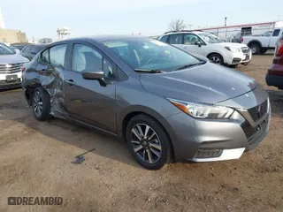 2021 Nissan Versa SV with VIN 3N1CN8EV2ML810775, listed as a IAAI auction lot 41791423 with 65,159 mi miles. Bid and sale history available at carsss.com. Image 1.