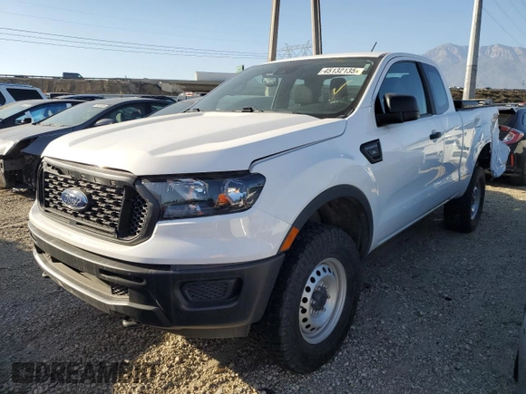 2021 Ford Ranger XL with VIN 1FTER1FHXMLD60010, listed as a Copart auction lot 45132135 with 38,237 mi miles and Salvage Title. Bid and sale history available at DreamBid. Image 1.