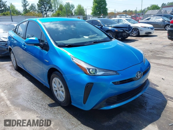 2020 Toyota Prius L Eco with VIN JTDKARFUXL3118354, listed as a IAAI auction lot 41991337 with 83,030 mi miles and . Bid and sale history available at DreamBid. Image 1.