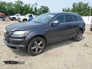 2015 Audi Q7 S line Prestige z VIN WA1DGAFEXFD002243, wystawiony jako Copart lot #59639835 z przebiegiem 158 448 mil mil oraz Czysty tytuł • Clean title. Historia ofert i sprzedaży dostępna na DreamBid. Obrazek 1.