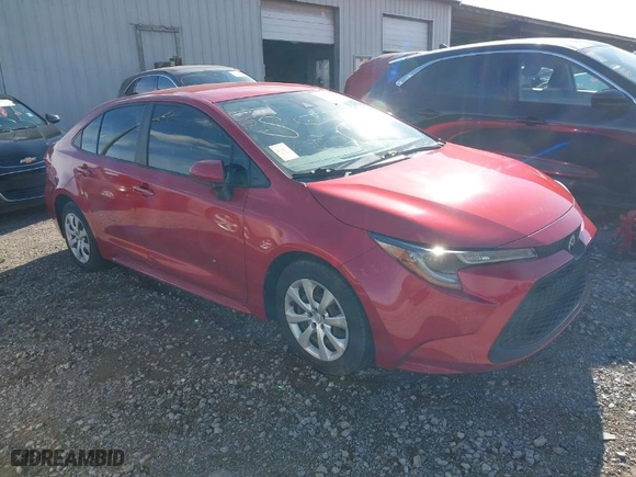 2020 Toyota Corolla LE with VIN JTDEPRAE7LJ026061, listed as a IAAI auction lot 41853920 with 74,248 mi miles. Bid and sale history available at carsss.com. Image 1.