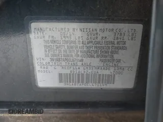 2014 Nissan Sentra S with VIN 3N1AB7AP0EL671149, listed as a IAAI auction lot 41913977 with 145,426 mi miles and . Bid and sale history available at DreamBid. Image 9.