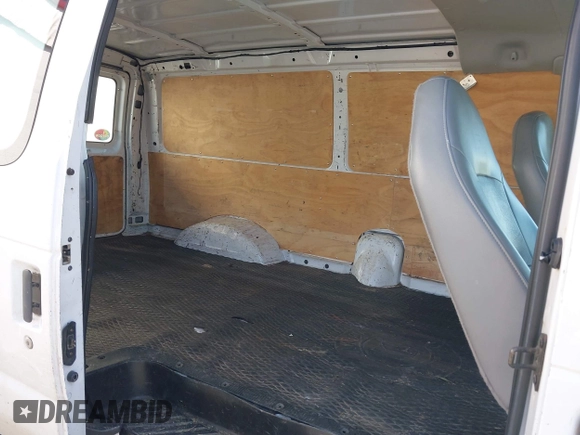 2005 Ford Econoline Cargo Commercial with VIN 1FTSE34P55HA41784, listed as a IAAI auction lot 42012391 with 162,785 mi miles and . Bid and sale history available at DreamBid. Image 8.