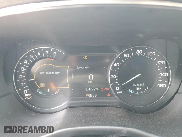 2017 Lincoln MKC Reserve with VIN 5LMTJ3DH9HUL45116, listed as a Copart auction lot 58634785 with 87,479 mi miles and Salvage title. Bid and sale history available at DreamBid. Image 9.