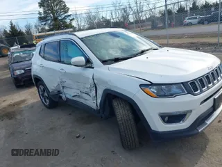 2020 Jeep Compass Limited with VIN 3C4NJDCB8LT127027, listed as a IAAI auction lot 41724110 with 94,896 mi miles. Bid and sale history available at carsss.com. Image 1.