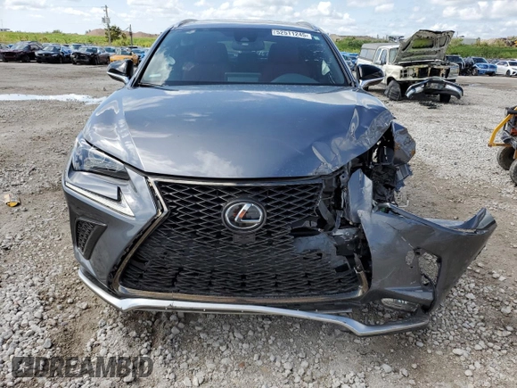 2021 Lexus NX 300 F Sport with VIN JTJSARBZ3M2200206, listed as a Copart auction lot 52511245 with 34,266 mi miles and Non repairable. Bid and sale history available at DreamBid. Image 5.