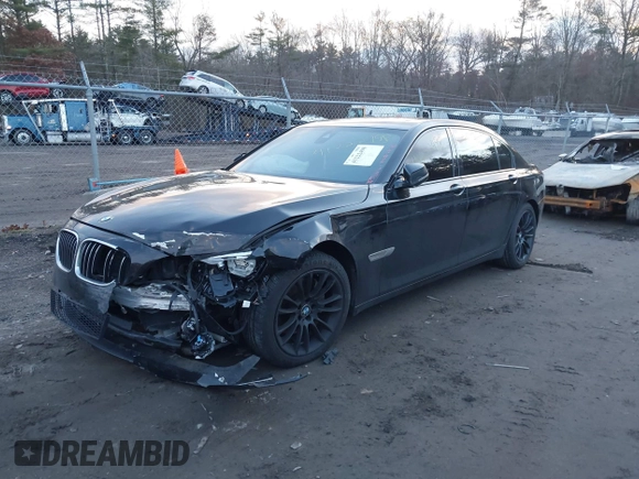 2015 BMW 7 Series 740Li xDrive with VIN WBAYF4C51FGS99074, listed as a IAAI auction lot 41222498 with 132,789 mi miles. Bid and sale history available at carsss.com. Image 2.