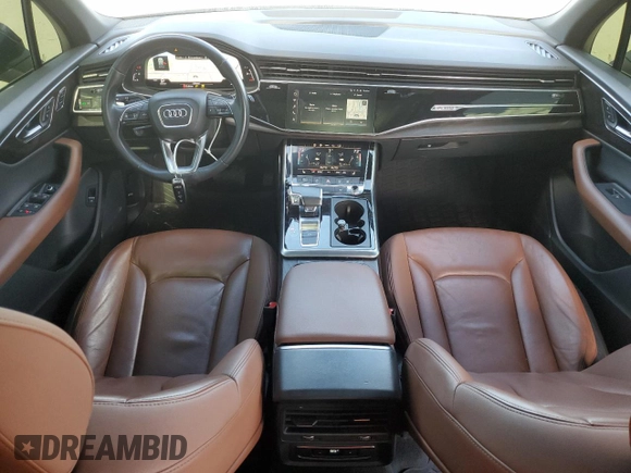 2021 Audi Q7 Premium with VIN WA1AJAF7XMD025802, listed as a Copart auction lot 87802515 with 125,460 mi miles and Non Repairable. Bid and sale history available at carsss.com. Image 8.