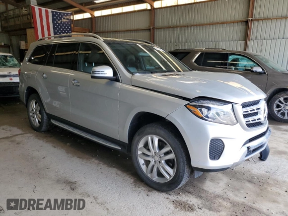 2017 Mercedes-Benz GLS 450 with VIN 4JGDF6EE1HA881381, listed as a Copart auction lot 54874255 with 66,113 mi miles and Salvage Title. Bid and sale history available at DreamBid. Image 4.