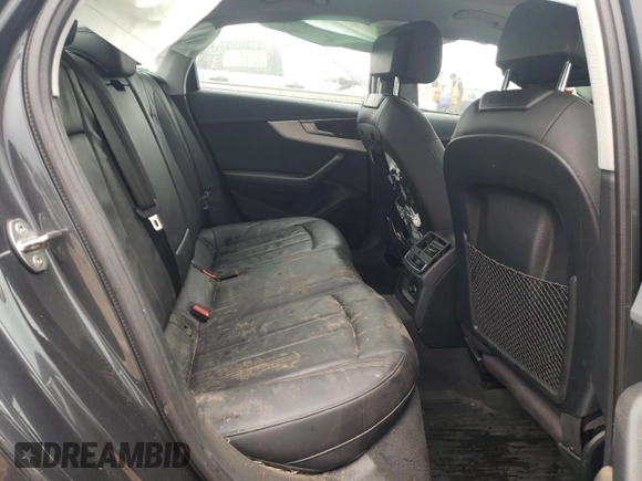 2018 Audi A4 Premium z VIN WAUDNAF46JA193136, wystawiony jako Copart lot #53395105 z przebiegiem Nie podano mil oraz Szkoda całkowita • Salvage title. Historia ofert i sprzedaży dostępna na DreamBid. Obrazek 10.