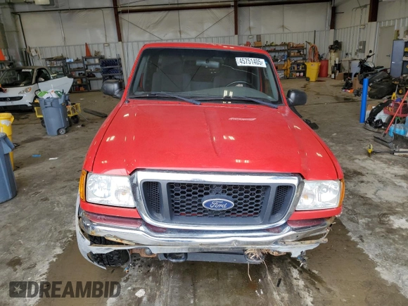 2005 Ford Ranger XL with VIN 1FTYR15E55PA45064, listed as a Copart auction lot 45751405 with 122,892 mi miles and Clean Title. Bid and sale history available at DreamBid. Image 5.