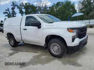 2023 Chevrolet Silverado 1500 Work Truck with VIN 3GCNAAEK1PG354604, listed as a Copart auction lot 55386455 with 100,453 mi miles and Clean Title. Bid and sale history available at DreamBid. Image 4.