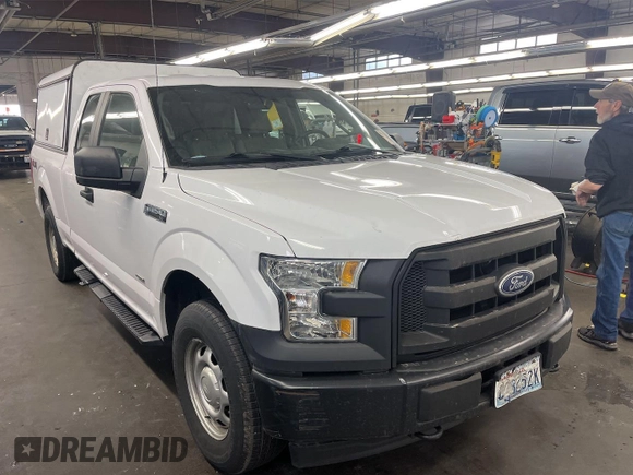 2017 Ford F-150 XL with VIN 1FTEX1EP7HKC76124, listed as a IAAI auction lot 42195621 with 140,643 mi miles. Bid and sale history available at carsss.com. Image 1.
