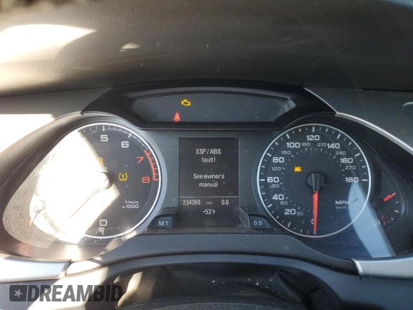 2010 Audi A4 2.0T Premium Plus with VIN WAUHFAFLXAN047062, listed as a Copart auction lot 81165624 with 234,068 mi miles and Salvage Title. Bid and sale history available at carsss.com. Image 9.