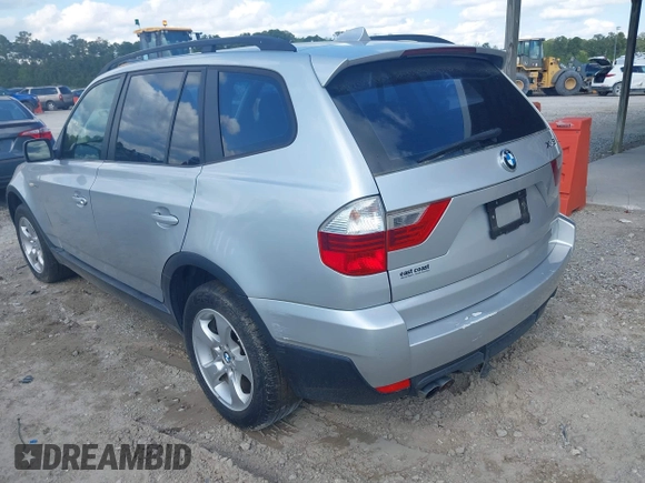 2007 BMW X3 3.0si with VIN WBXPC934X7WF21457, listed as a IAAI auction lot 41903881 with 1 mi miles. Bid and sale history available at carsss.com. Image 3.