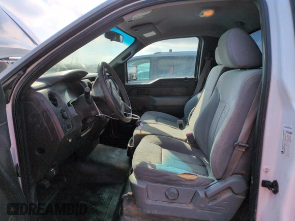 2012 Ford F-150 XL with VIN 1FTNF1EF2CKD44980, listed as a Copart auction lot 45500845 with 252,474 mi miles and Salvage title. Bid and sale history available at DreamBid. Image 7.