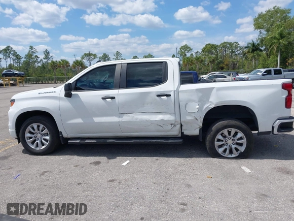 2022 Chevrolet Silverado 1500 Custom with VIN 3GCPABEK0NG596246, listed as a IAAI auction lot 41798415 with 47,421 mi miles and . Bid and sale history available at DreamBid. Image 6.